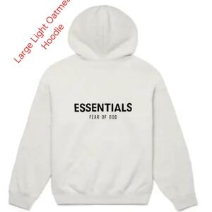 Fear of God Essentials Light Oatmeal Hoodie